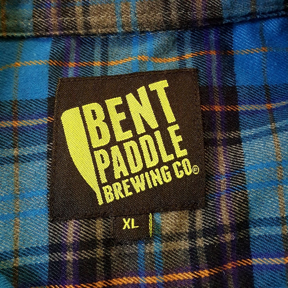 Bent Paddle Brewing CO Blue Flannel Size XL - Picture 3 of 8